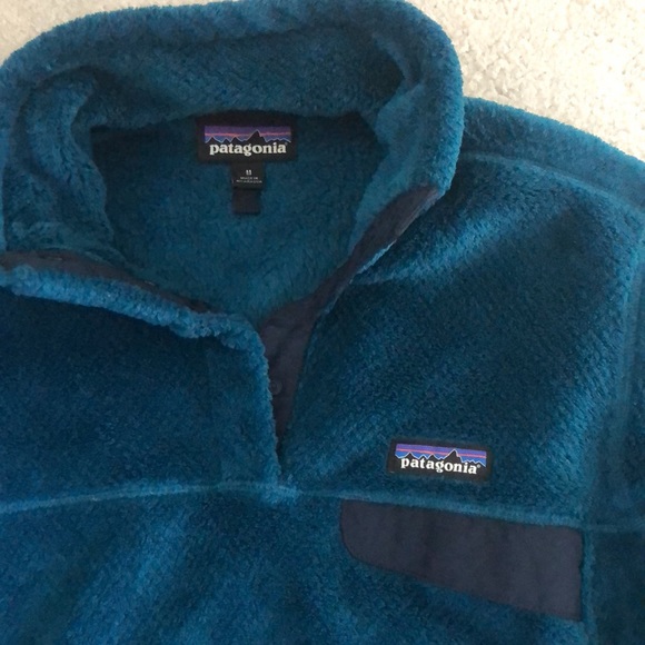Patagonia teal 1/4 zip - Picture 3 of 6